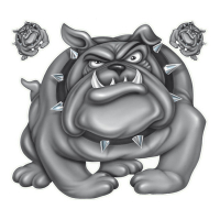 LT HEAD ON BULLDOG DECAL