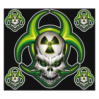 LT HAZARD SKULL DECAL