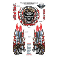 LT RED SKULL DECAL KIT