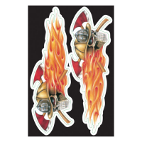 LT FD SKULLS DECAL