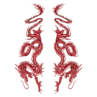 LT RED DRAGON DECAL