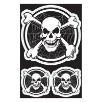 LT WEB SKULL DECAL