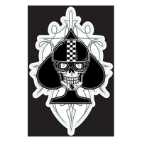 LT SPADE BIKER SKULL DECAL