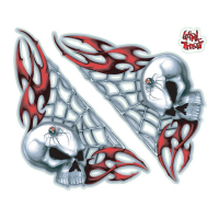 LT SPIDER SKULL DECAL