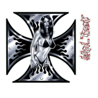 LT MALTESE CROSS BABE DECAL