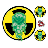 LT RADIO ACTIVE SKULL DECAL