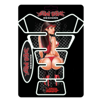 LT RED BIKER PIN UP TANKPAD