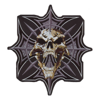 LT GOTHIC SKULL & CROSS PATCH