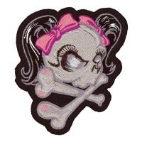 LT GIRL SKULL PINK PATCH