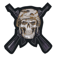 LT DESERT SOLDIER SKULL PATCH