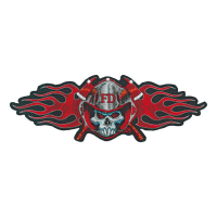 LT FIREMAN SKULL PATCH