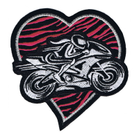 LT PINK HEART BOBBER PATCH