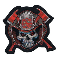 LT FIREMAN SKULL PATCH