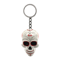 LT KEY CHAIN DAY OF THE DEAD SKULLS