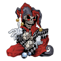 LT MINI DECAL SKULL JESTER