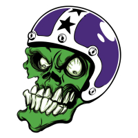 LT MINI DECAL ZOMBIE HELMET