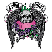 LT MINI DECAL LETHAL ANGEL WINGED SKULL