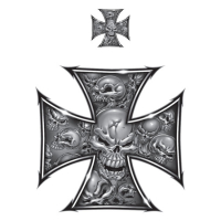 LT MINI DECAL MALTESE CROSS