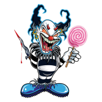 LT MINI DECAL BLUE CLOWN