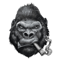 LT MINI DECAL GORILLA