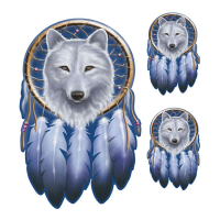 LT DREAM CATCHER WOLF DECAL