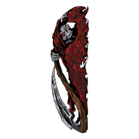 LT RED TRIBAL REAPER RIGHT DECAL