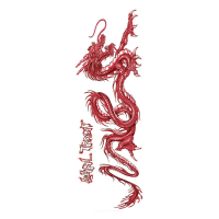 LT RED DRAGON DECAL