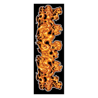 LT SKULLS ON FIRE DECAL