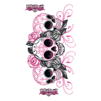 LT GLITTER DECAL D.O.D. GIRL SKULLS