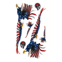 LT GLITTER DECAL USA FLAG EAGLE