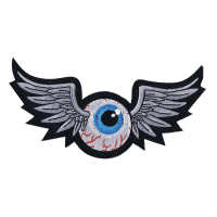 LT MINI PATCH GREY WING FLYING EYE