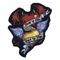 LT MINI PATCH DEVIL/ANGEL HEART