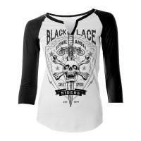 LT BLACK LACE RIDERS T-SHIRT