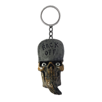 LT KEY CHAIN BACK OFF SKULL HEAD