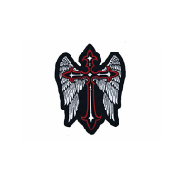 LT WINGED CROSS PATCH