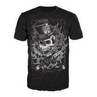 LT TOP HAT SKULL T-SHIRT BLACK