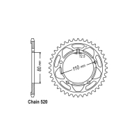 JT REAR SPROCKET 2012.42