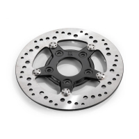 K-TECH FRONT RIGHT BRAKE ROTOR 8.5" STAINLESS, BLACK CENTER