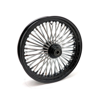 MCS RADIAL 48 FAT SPOKE FRONT WHEEL 3.50 X 18 SF BLACK