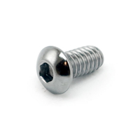 COLONY 1/4-20 X 1/2 BUTTON HEAD ALLEN BOLTS CHROME