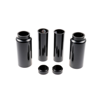 CULT-WERK, 6-PIECE FORK TUBE COVER KIT. GLOSS BLACK