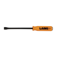 LANG TOOLS, PRY BAR. 12" LONG