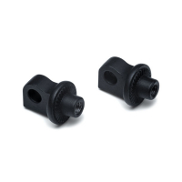 KURYAKYN, SPLINED MALE MOUNT PEG ADAPTERS. ADJ. STOP. BLACK