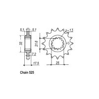 JT FRONT SPROCKET 297.15