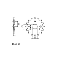 JT FRONT SPROCKET 424/567.16