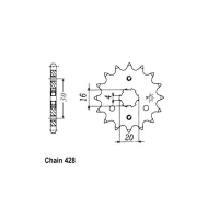 JT FRONT SPROCKET 417.15