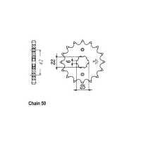 JT FRONT SPROCKET 278.16