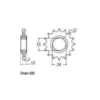 JT FRONT SPROCKET 1126.16