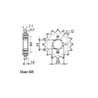 JT FRONT SPROCKET 1372.17