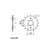 JT FRONT SPROCKET 280.13